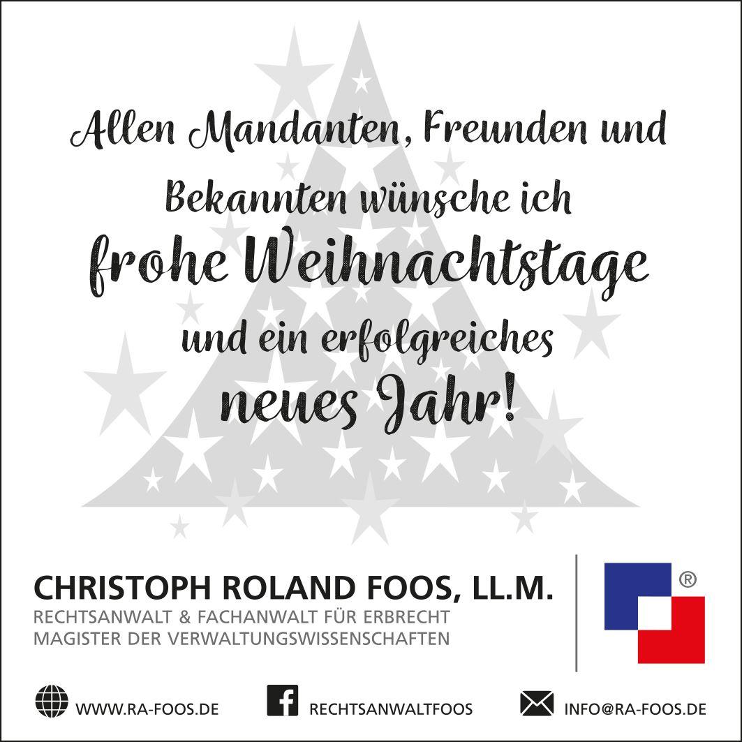 Weihnachtsanzeige